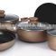 Factory direct manufacturing 7 PCS Colorful Forged Steel Cookware Set