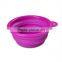 New food grade folding colorful silicone pet dog bowl
