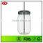 18oz bpa free AS plastic mason jar tumbler wholesale