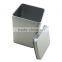 square metal tin boxes,square metal tin can,square metal tin cans