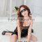 LG3019 Sexy lingerie lace dress underwear black G-string