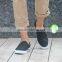 black slip on canvas shoes made in china