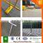 welded crowd control barrier (Dark green white blue)