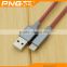 2016 Hot selling USB 2.0 fishnet type c cable with aluminium usb charger cable