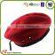 PU Leather Wrap Wool Felt Blue Army Beret Military Top Man Hat