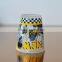 Tourist souvenir shot glass frosted white shooter shot glass