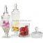 Clear Glass Apothecary Jars (3 Piece Set) Decorative Weddings Candy Buffet (DC-A-043)