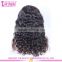 Top 6a Quality 1b# Virgin Brazilian Hair Natural Wave Glueless Cap Lace Front Wig With Combs