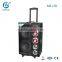 Outdoor plaza bluetooth portable wooden speaker with remote control