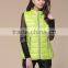 Lady's High Quality Down Vest Fluorescent Green New Arrival Down Jacket/Lady's Jacket/Duck Down Jacket