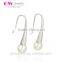 Good Fresh Water Pearl Silver 925 Fashion Earrings With Hoop