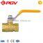 China made cheap 90 degree thread 3/8'' handle brass ball valve