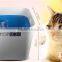 Hooded Cat Litter Pan Plastic Door House Pet Kitty Box Bag Carry Kitten Gray Set