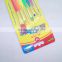 Hot sale paint brush set 6pcs per set colourful handle oil painting artist brush nylon hair paint brush