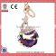 Bulk Fashion Handmade Custom Rhinestone Peafowl Keychain Animals Keychain