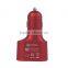 for iphone 6 6s,Samsung,LG,Blackberry use travel charger,3 port USB Quick Charge 2.0 car Charger,black/gold/red