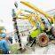 Hydraulic digging machine with tractor and crane