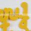 40cm non-woven fabrics yellow english letters cards Merry Christmas letters The Christmas tree decorations