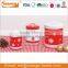 Steel metal dry nuts clear food christmas canister set