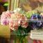 FLH016-4 small artificial flowers wedding decoration cheap hydrangea flower