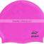 High quality yellow water proof swimming caps and customized silicone swim cap(CAP-112)