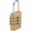 Brass high security luggage outdoor combination mini padlock