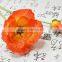 hand made artificial silk flower decorative fabric poppy flowers