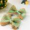 Hot sale wholesale jute fabric burlap bow for baby girl