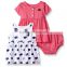Custom Wholesale Apparel Children Summer Clothing Girls' Baby and Little Latest Plazo Dress Set for Girls