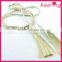 Wholesale braid long gold tassel cord for dresses WTR-007
