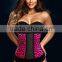 Popular Laced Up Steel Boned cheap Sexy Corset super Plus Size for fat women
