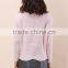 Warm Women Long Sleeve Turtleneck Pink Sweater(DQE0012TS)