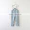 2017 Wholesale hot new products girls wearing overalls with frilly ruffles infront