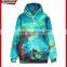 Latest Design Cotton Hoodies Sublimation Galaxy Printing Women Custom Sweatshirt