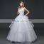 MGOO High Quality Customized Robe Marriage Wedding Dress Sleeves Empire Waist Elegant Tulle Crystal Ball Gown