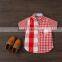 2017 Spring Fashion Plaid Blouse for Children Wear Wholesale Fashion Boys Shirt Short Sleeves