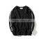 100% cotton plain sweatshirt Customize Cotton Striped Oversized Pullover Mans Plain sweatshirt