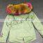 Myfur Customized Random Color Big Raccoon Fur Hood Patchwork Fur Lining Ladies Parka