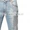 2017 custom new fashion jeans pants shinny wash jeans pants for boys
