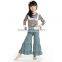 Wholesale 2015 New Bell-Bottom Trousers Cotton Remake Fall Girls Ruffle Sets