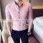 Summer cotton three quarter sleeves shirt slim shirts
