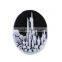 Resin Cameo Embellishments Oval Black & White Tree Pattern
