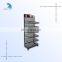 Custom wholesale floor 5 tier floor metal display stand metal wire display rack metal display