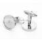 Stainless Steel Cufflinks Blank