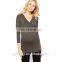Plunge Neck Ruched Top Maternity Corset