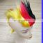 Football fans wig clip on headbnd for 2018 world cup Russian football game