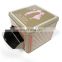 Square shape packing tin for coffee tin Box with Door