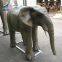 LORISO6015 Theme Zoo Park Life Size Animatronic Animals Elephant