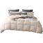 White Color Cotton Downproof Fabric Goose Feather Down Duvet Quilt