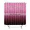 i@home Red digital printing polyester waterproof bathroom glitter shower curtain